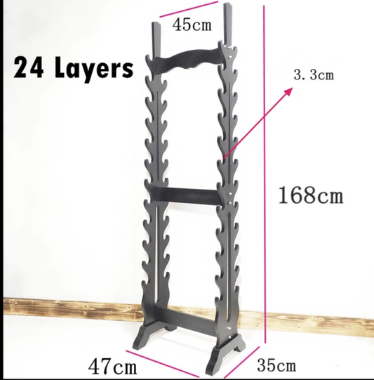 Phoenix Arms 24-Tier Sword Floor Stand - Black