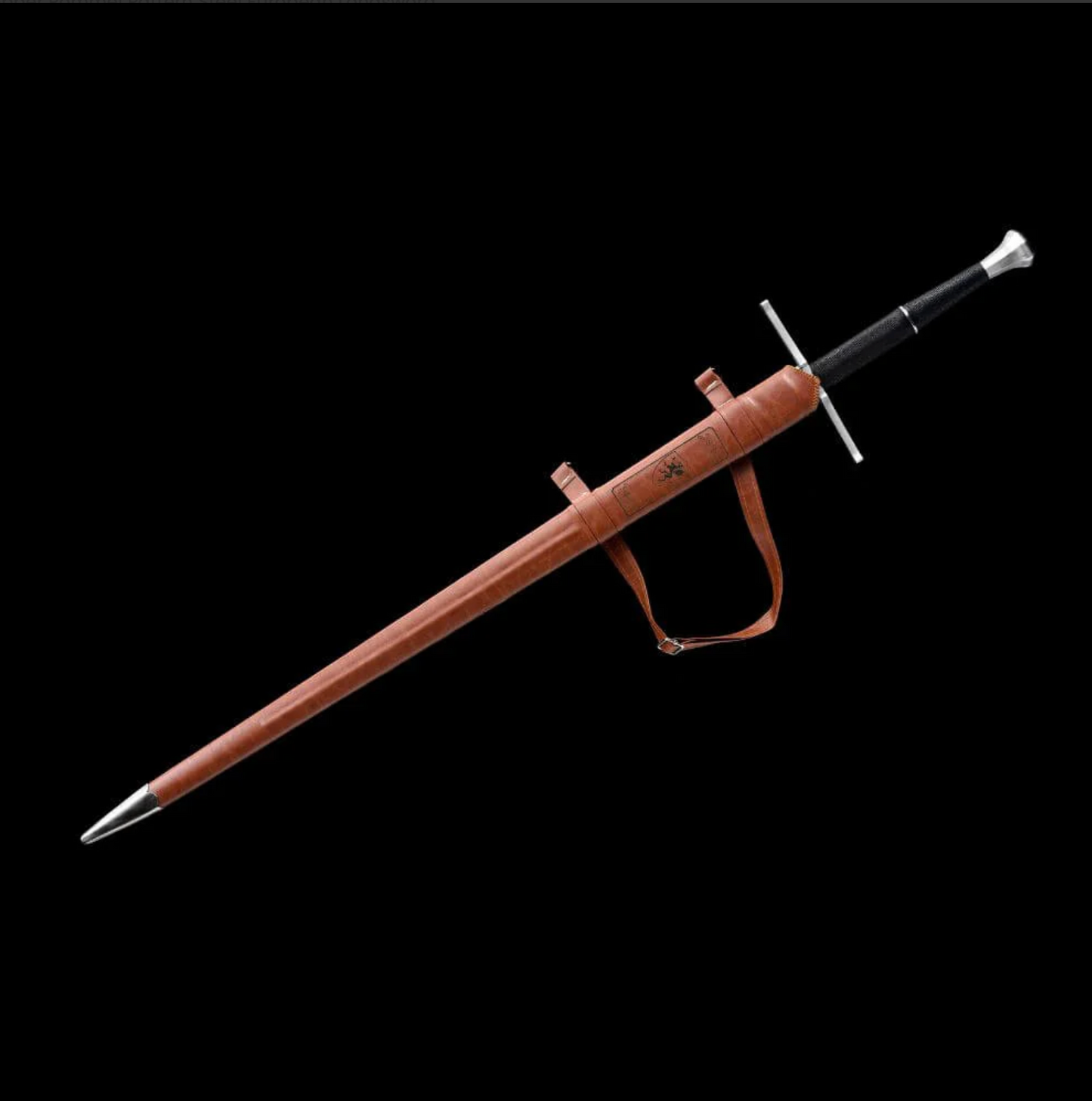 Swordier Scent Stopper Pommel Pattern Steel European Longsword