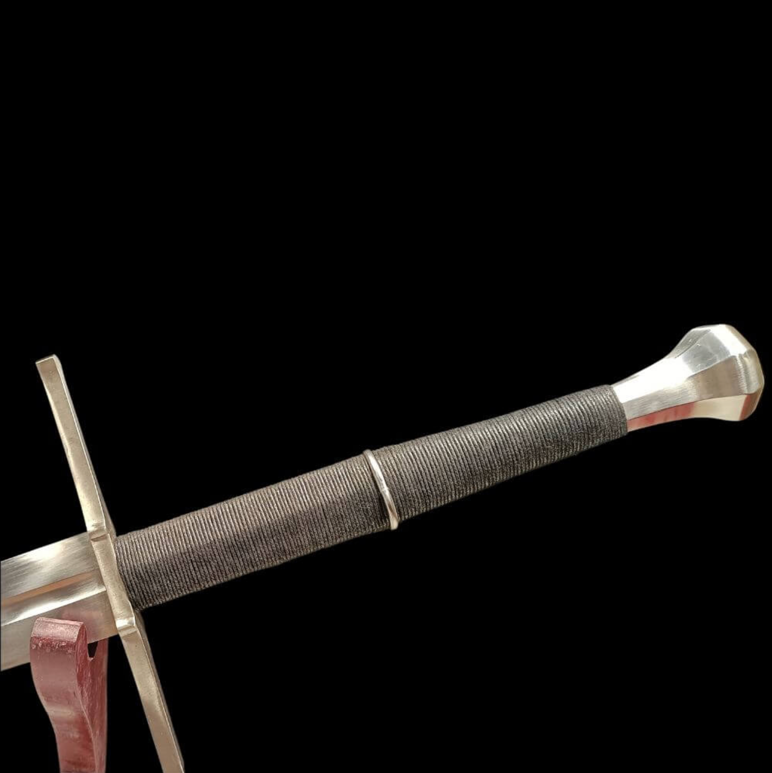 Swordier Scent Stopper Pommel Pattern Steel European Longsword