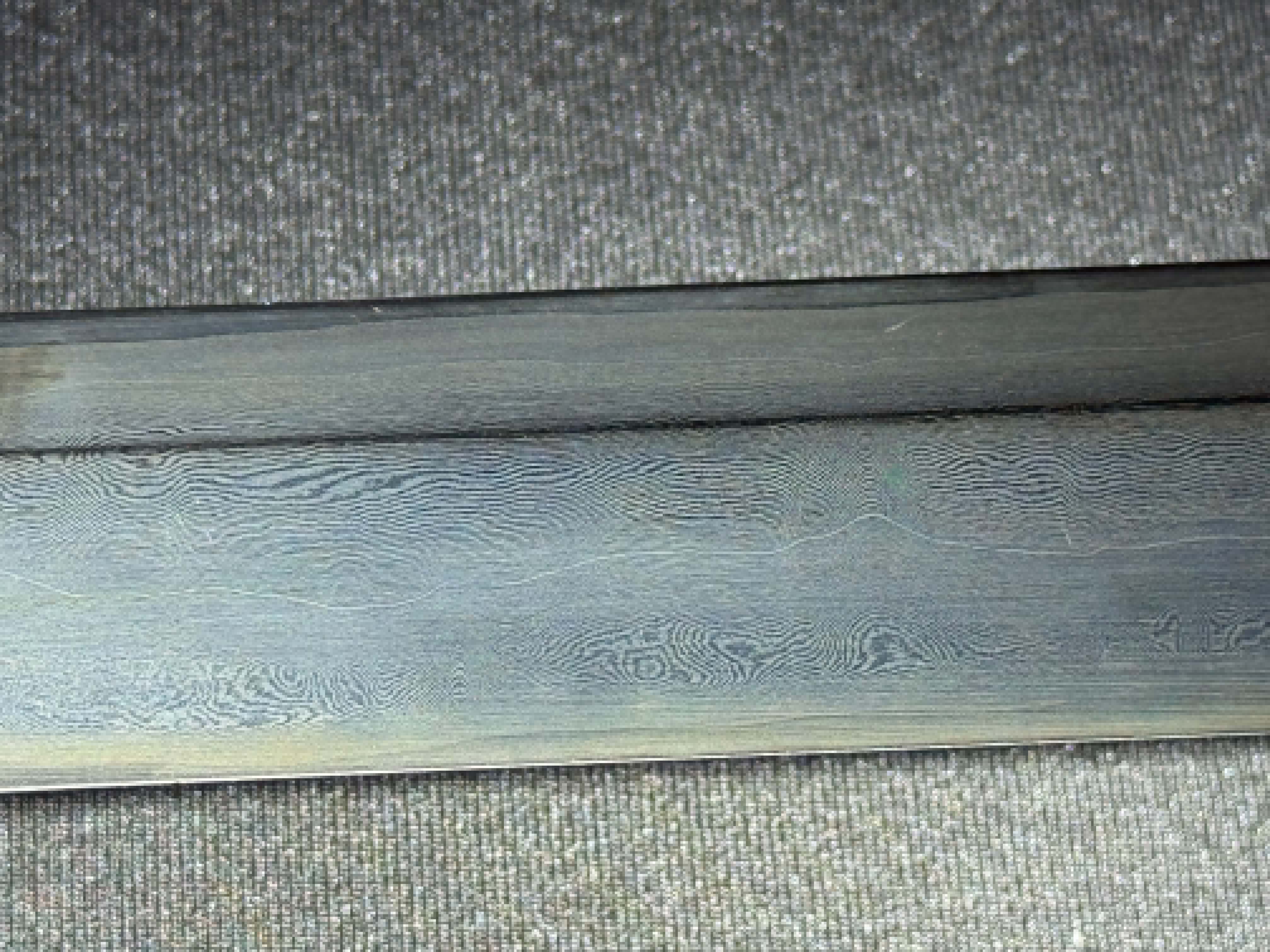 Legacy Blades Nodachi -  Warpath Series Iron Serpent Sanmai Damascus Shobu Zukuri