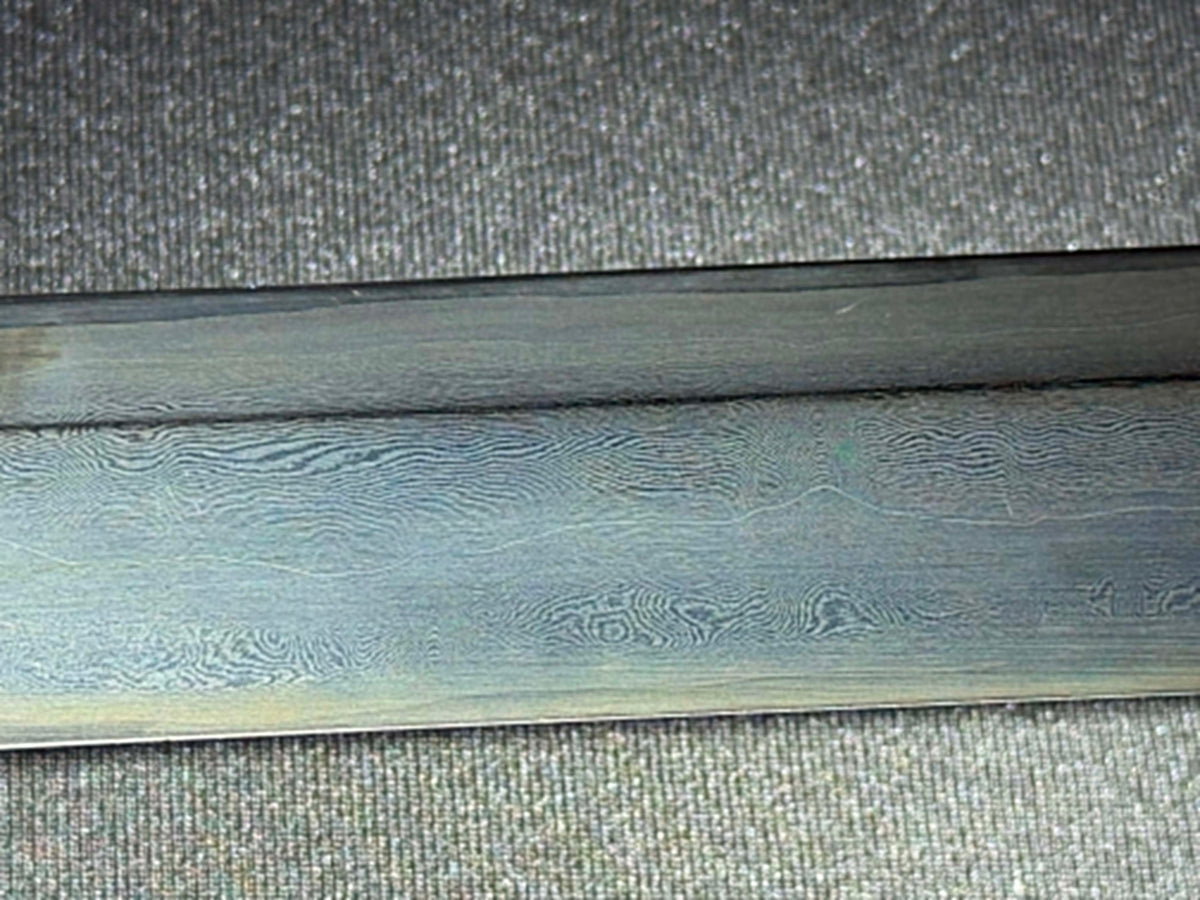 Legacy Blades Nodachi -  Warpath Series Iron Serpent Sanmai Damascus Shobu Zukuri