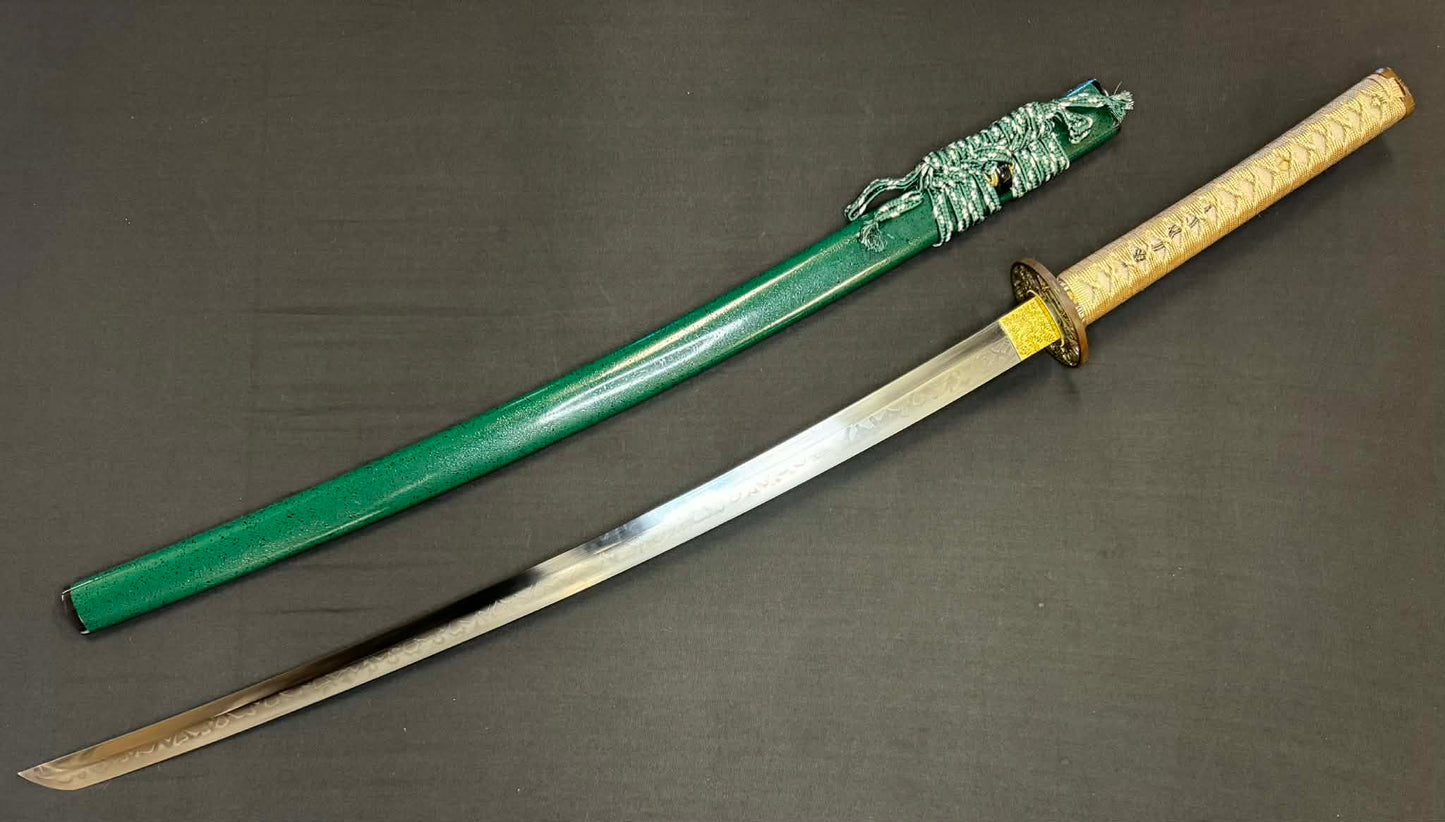 Moritaka Razor Prestige Katana -  "Irish" Whisperleaf T10