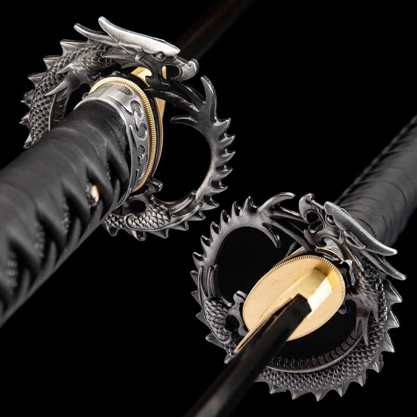 Dragonspring Katana - Dragon Fury - 65mn Black Blade