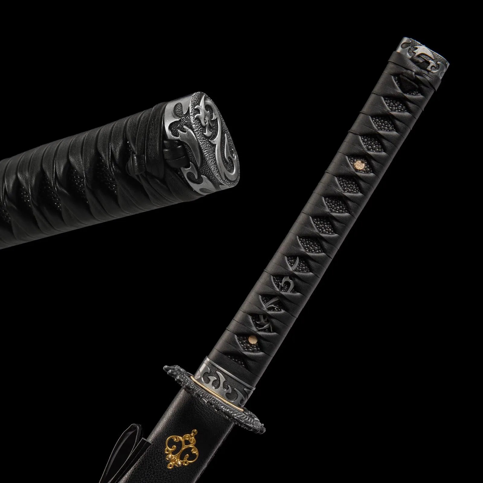 Dragonspring Katana - Dragon Fury - 65mn Black Blade