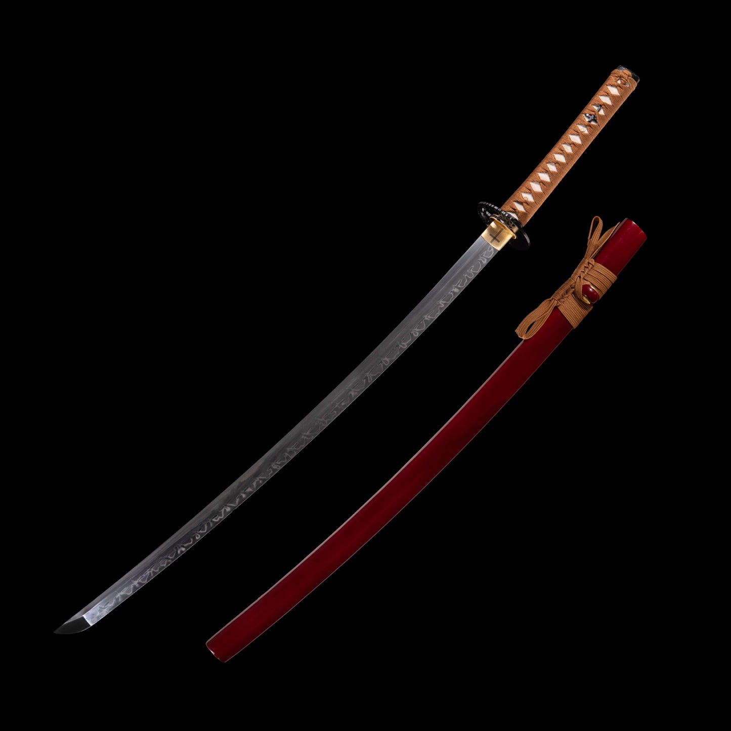 Dragonspring Steel Katana - Unwavering Grace - T10 Clay Tempered