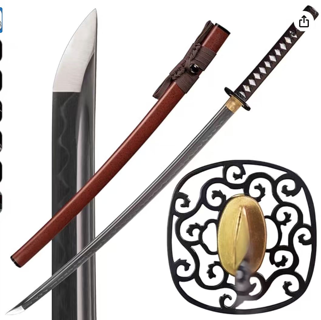 Dragonspring Forge Katana - Blood Thorn - T10 Clay Tempered