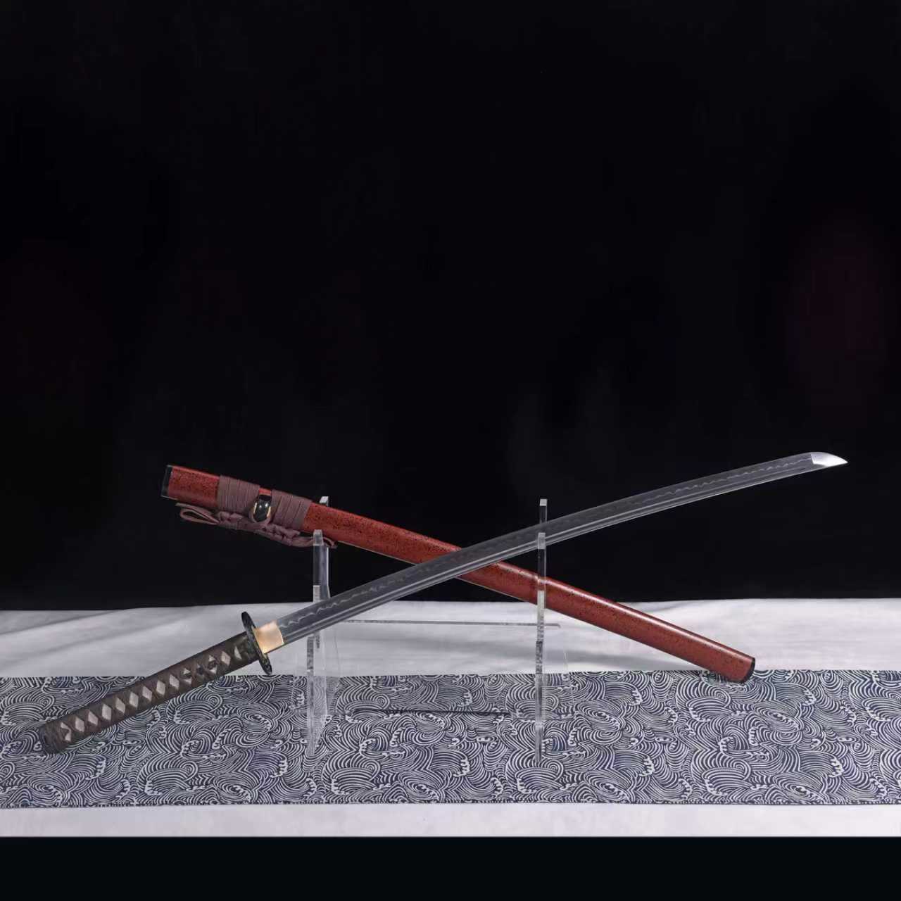 Dragonspring Forge Katana - Blood Thorn - T10 Clay Tempered