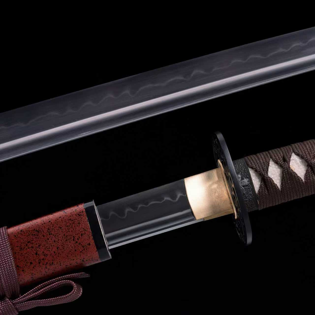 Dragonspring Forge Katana - Blood Thorn - T10 Clay Tempered