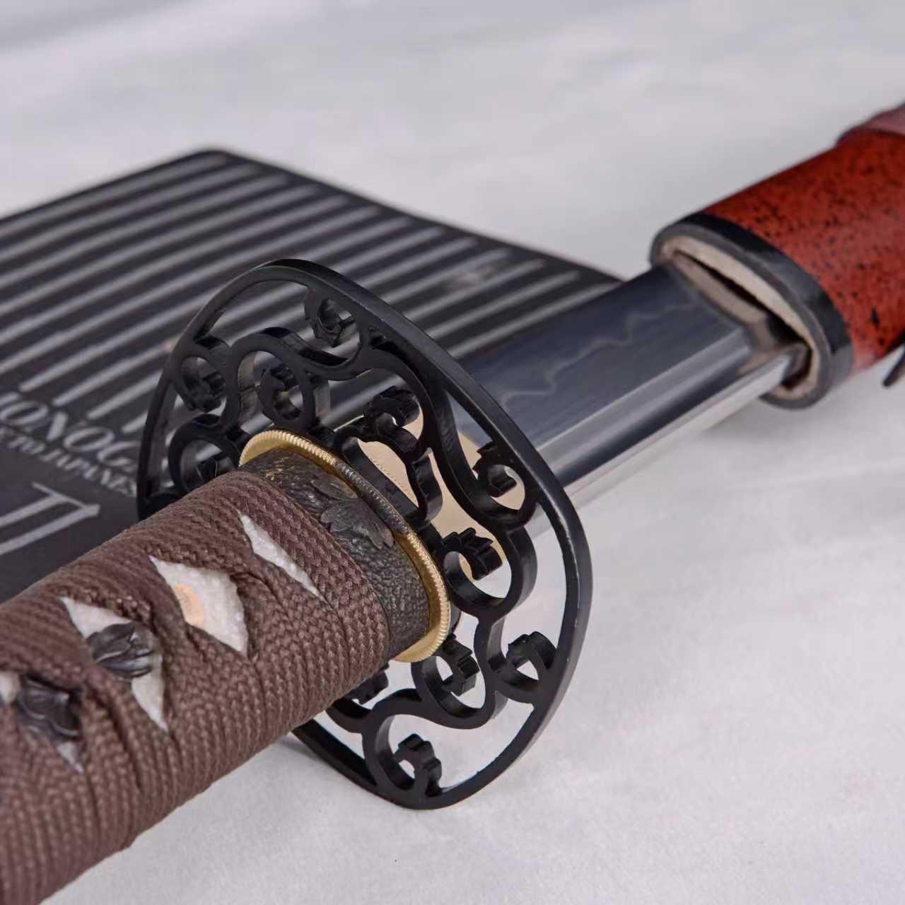 Dragonspring Forge Katana - Blood Thorn - T10 Clay Tempered