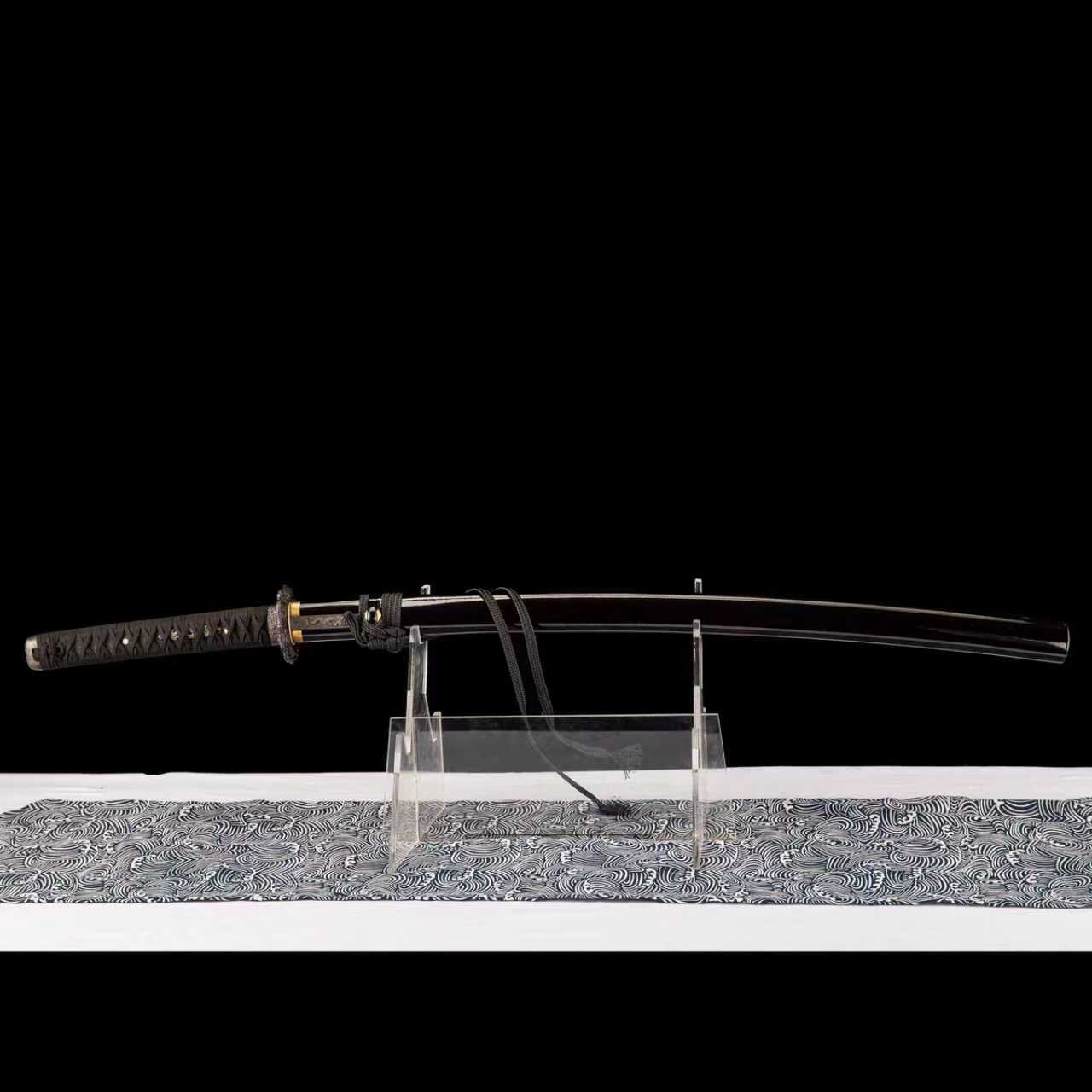 Dragonspring Katana - Night Dragon God - T10 Clay Tempered