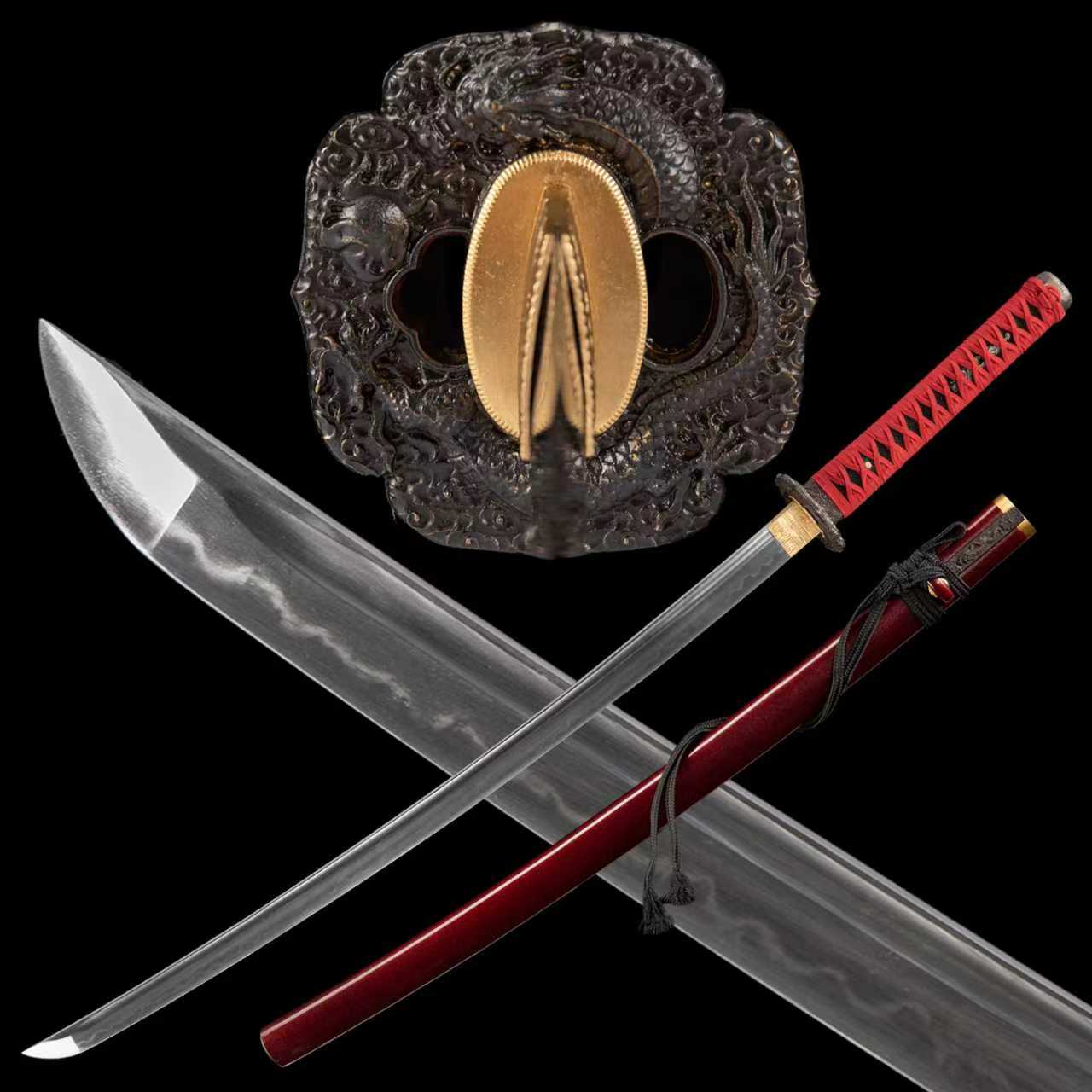 Dragonspring Katana - Dawn Dragon God - T10 Clay Tempered