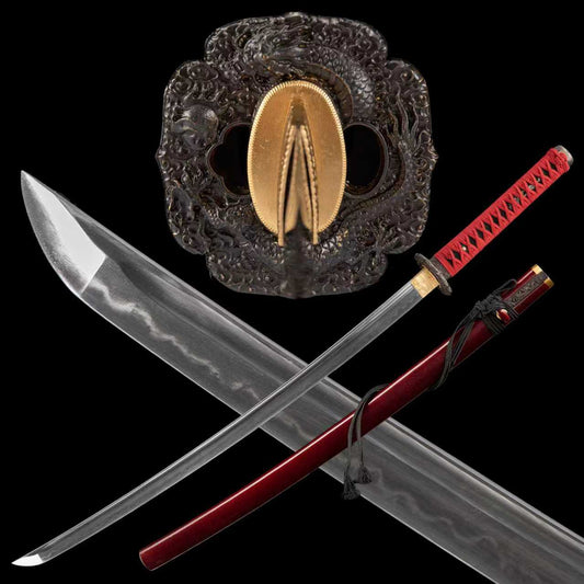 Dragonspring Katana - Dawn Dragon God - T10 Clay Tempered