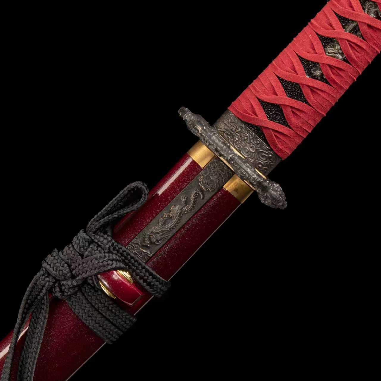 Dragonspring Katana - Dawn Dragon God - T10 Clay Tempered