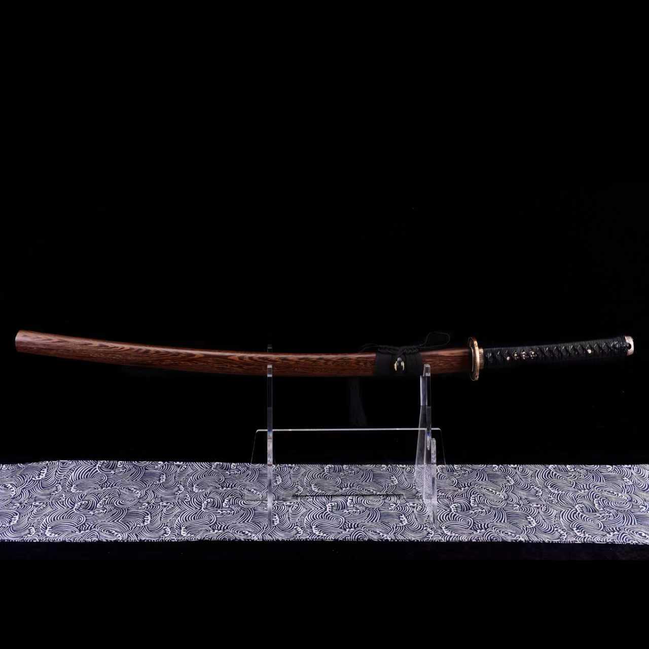 Dragonspring Forge Katana - Burning Mitsudomoe - T10 Clay Tempered