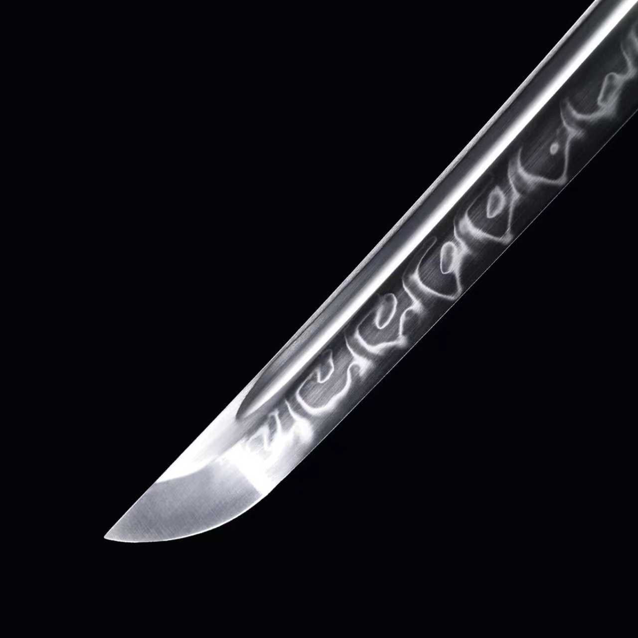 Dragonspring Forge Katana - Burning Mitsudomoe - T10 Clay Tempered