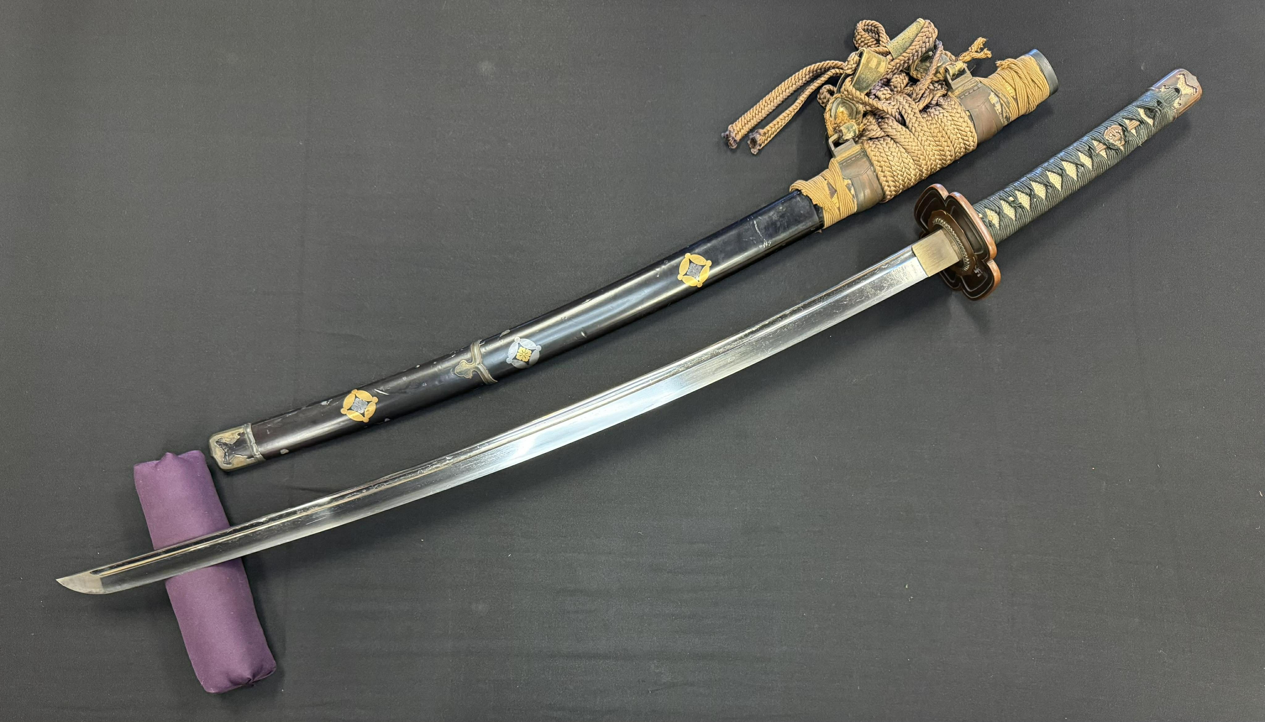 Antique Nihonto - Late Muromachi (5O0 years old) Katana in Meiji (150 Year Old) Tachi Koshirae - NTHK attributed to Kai-Mihara