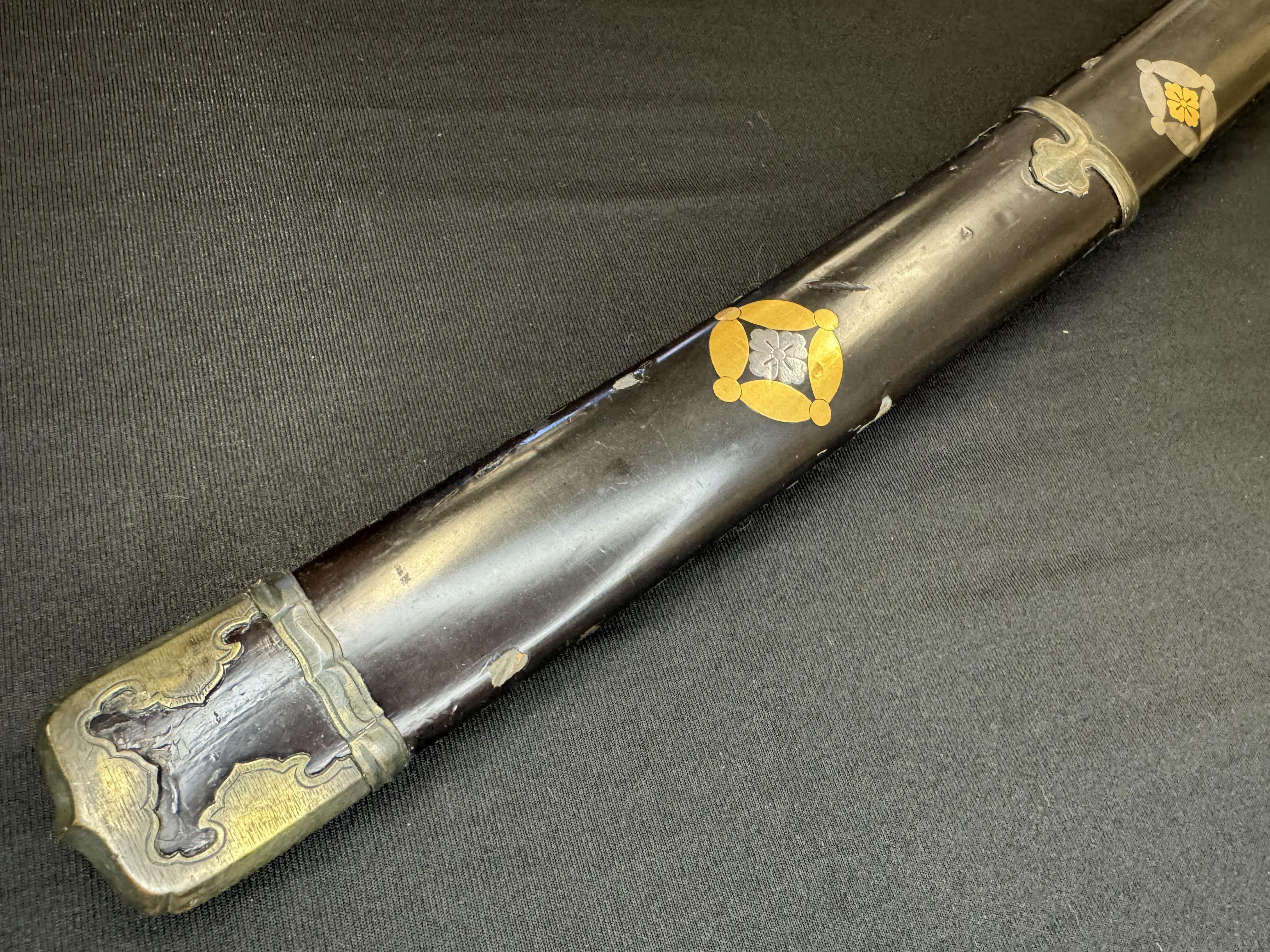 Antique Nihonto - Late Muromachi (5O0 years old) Katana in Meiji (150 Year Old) Tachi Koshirae - NTHK attributed to Kai-Mihara