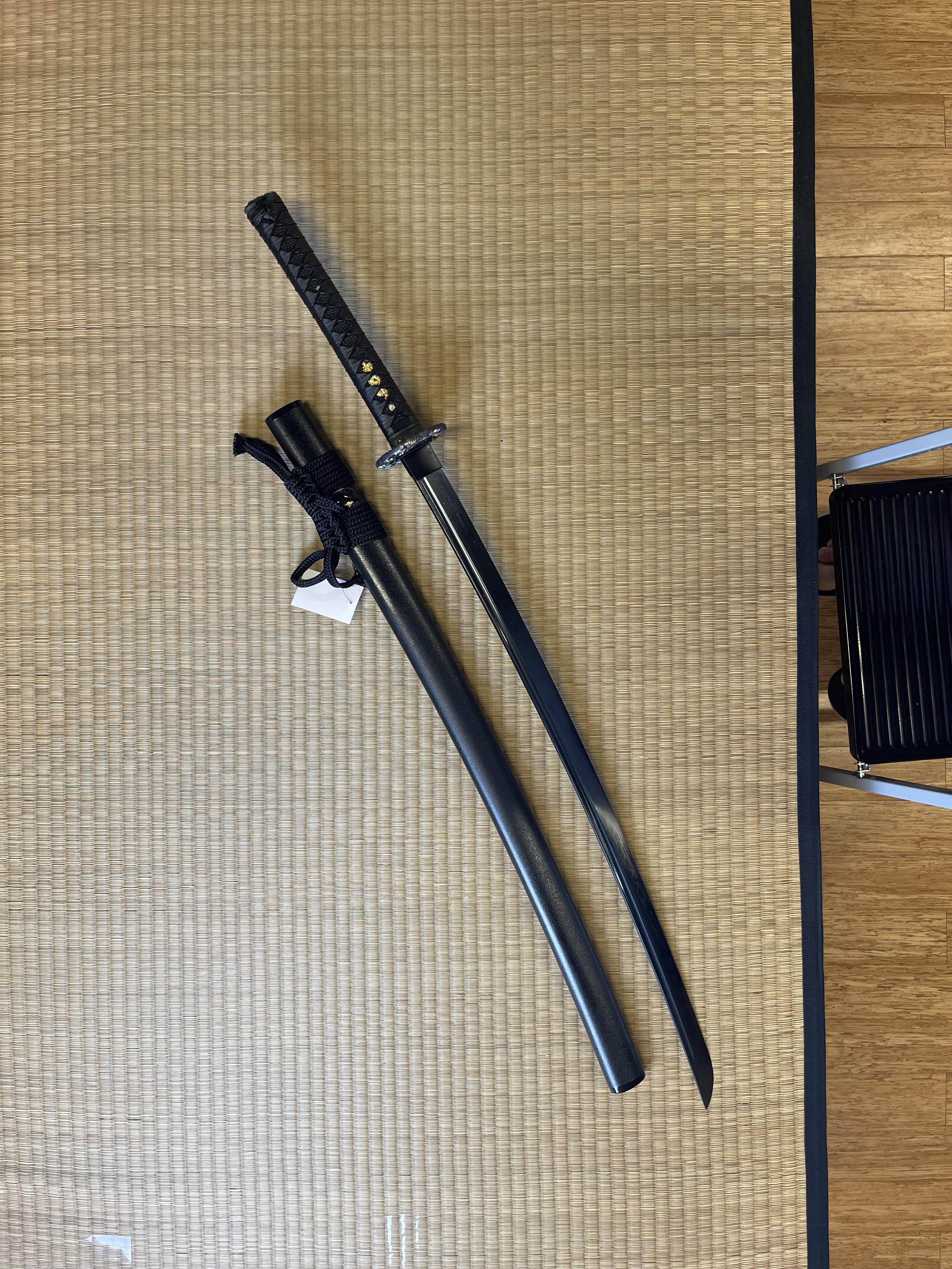 Katana - Midnight Sea Dragon - Black T10 Steel, Clay Tempered