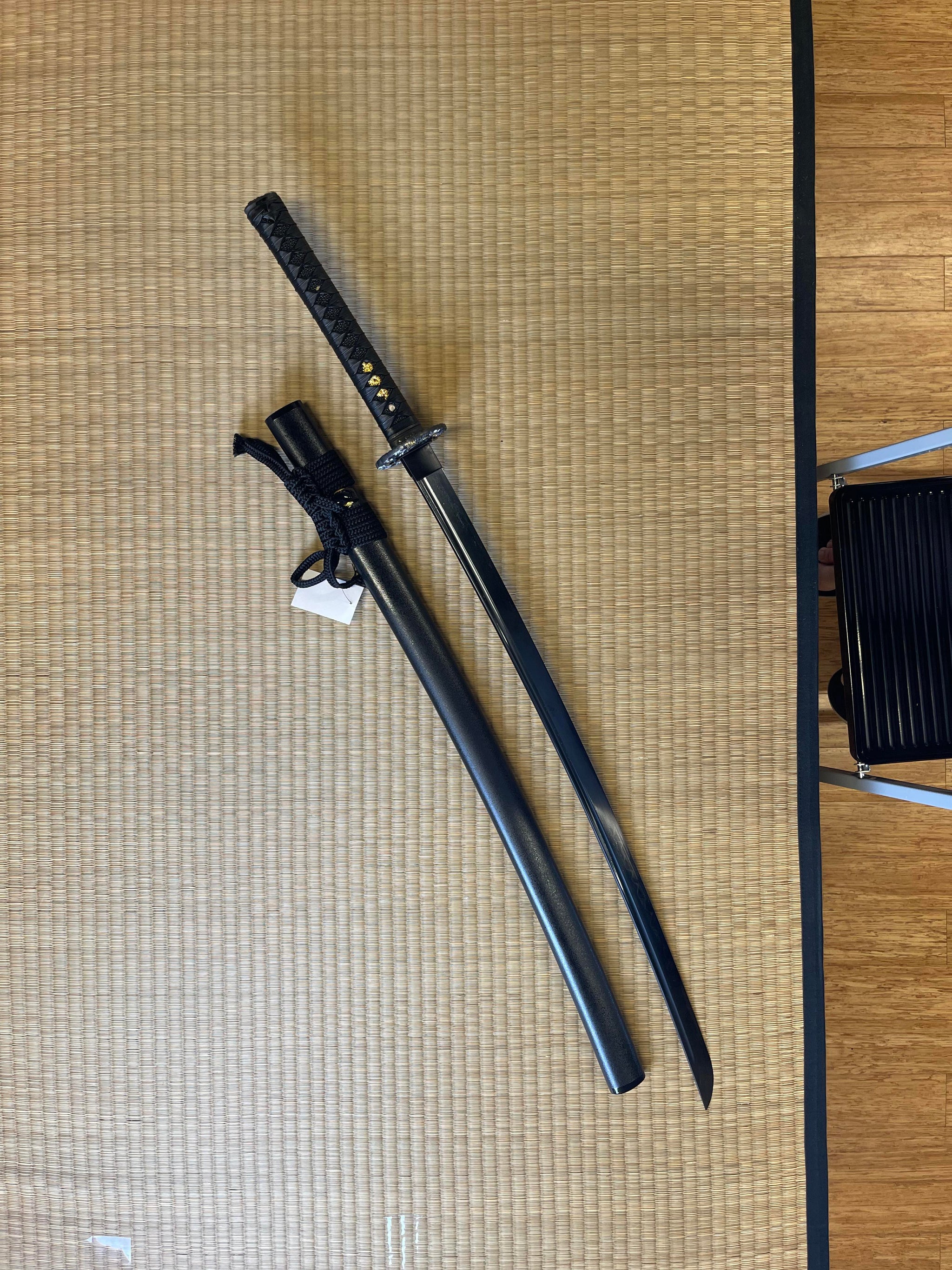 Katana - Midnight Sea Dragon - Black T10 Steel, Clay Tempered