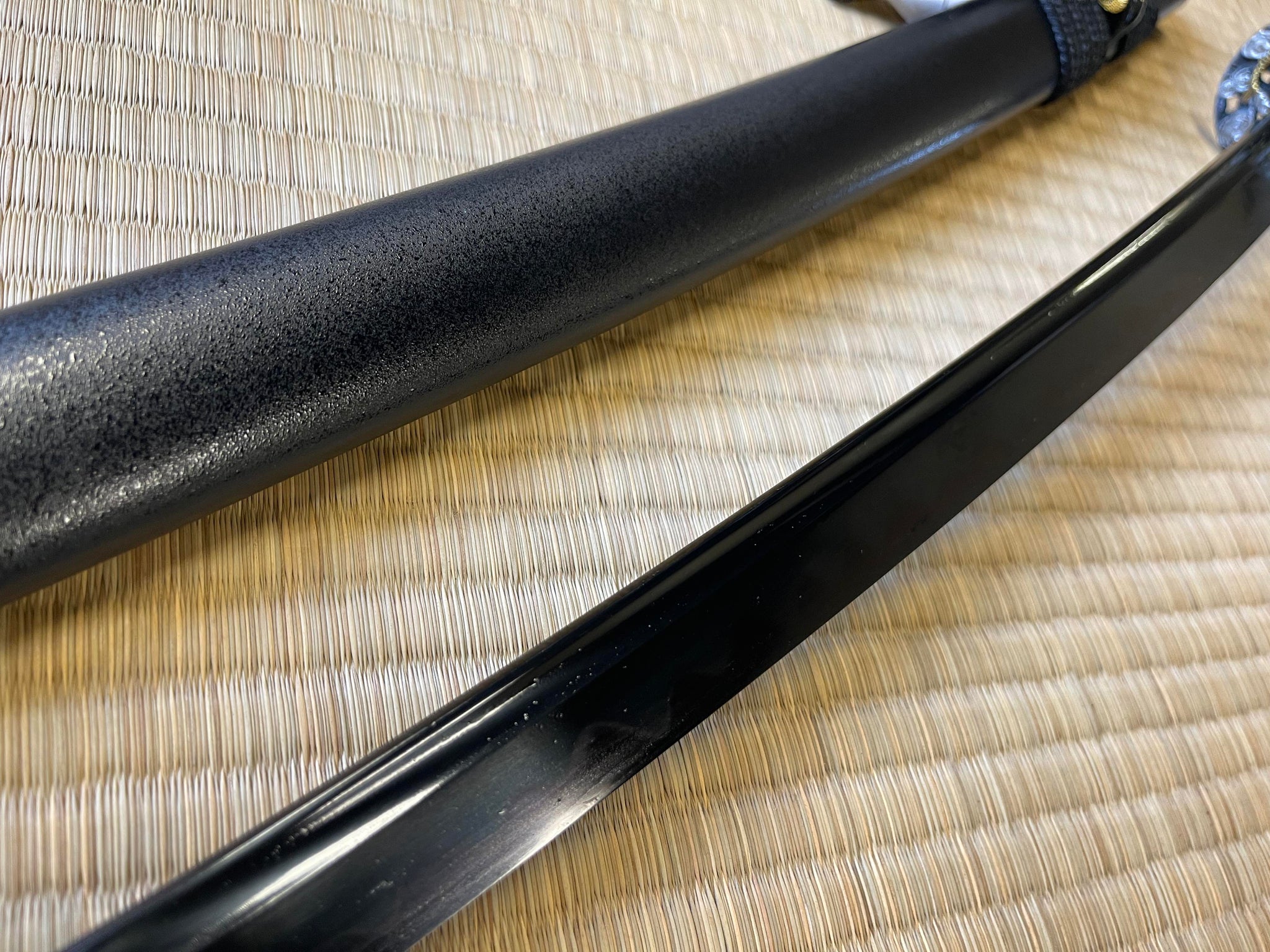 Katana - Midnight Sea Dragon - Black T10 Steel, Clay Tempered