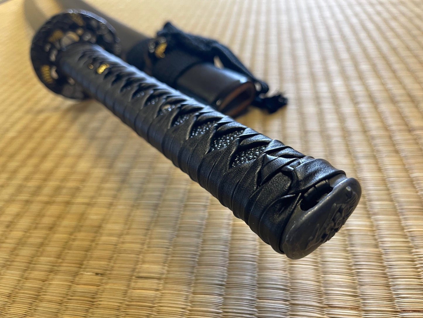 Katana - Midnight Sea Dragon - Black T10 Steel, Clay Tempered