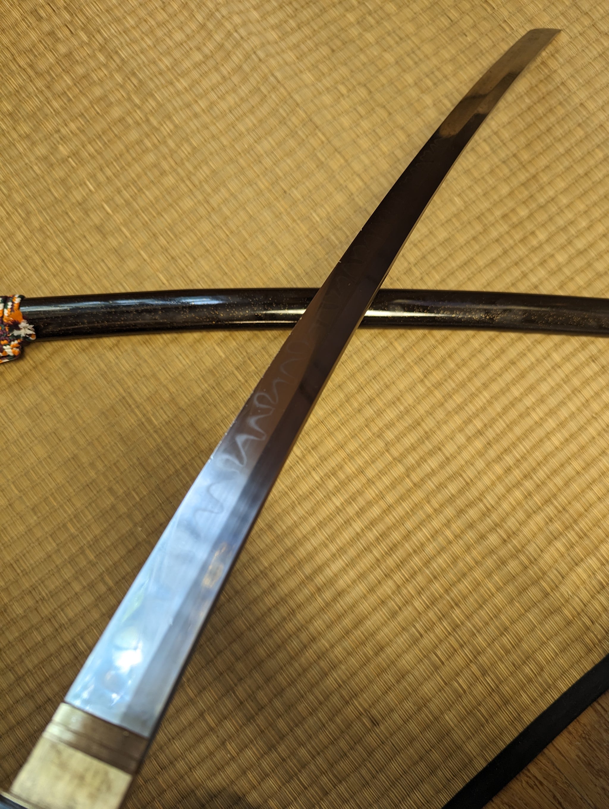 Moritaka Surgical Katana - Crimson Chrysanthemum- L6 clay tempered