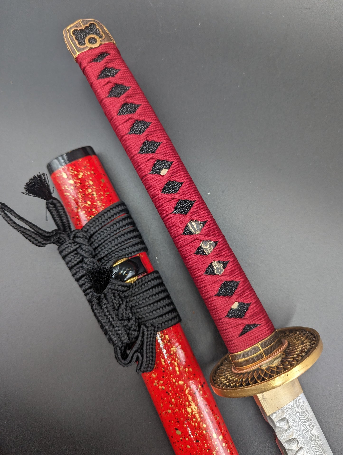 Phoenix Arms Katana - Hammered Sun - Damascus Hammer Spine