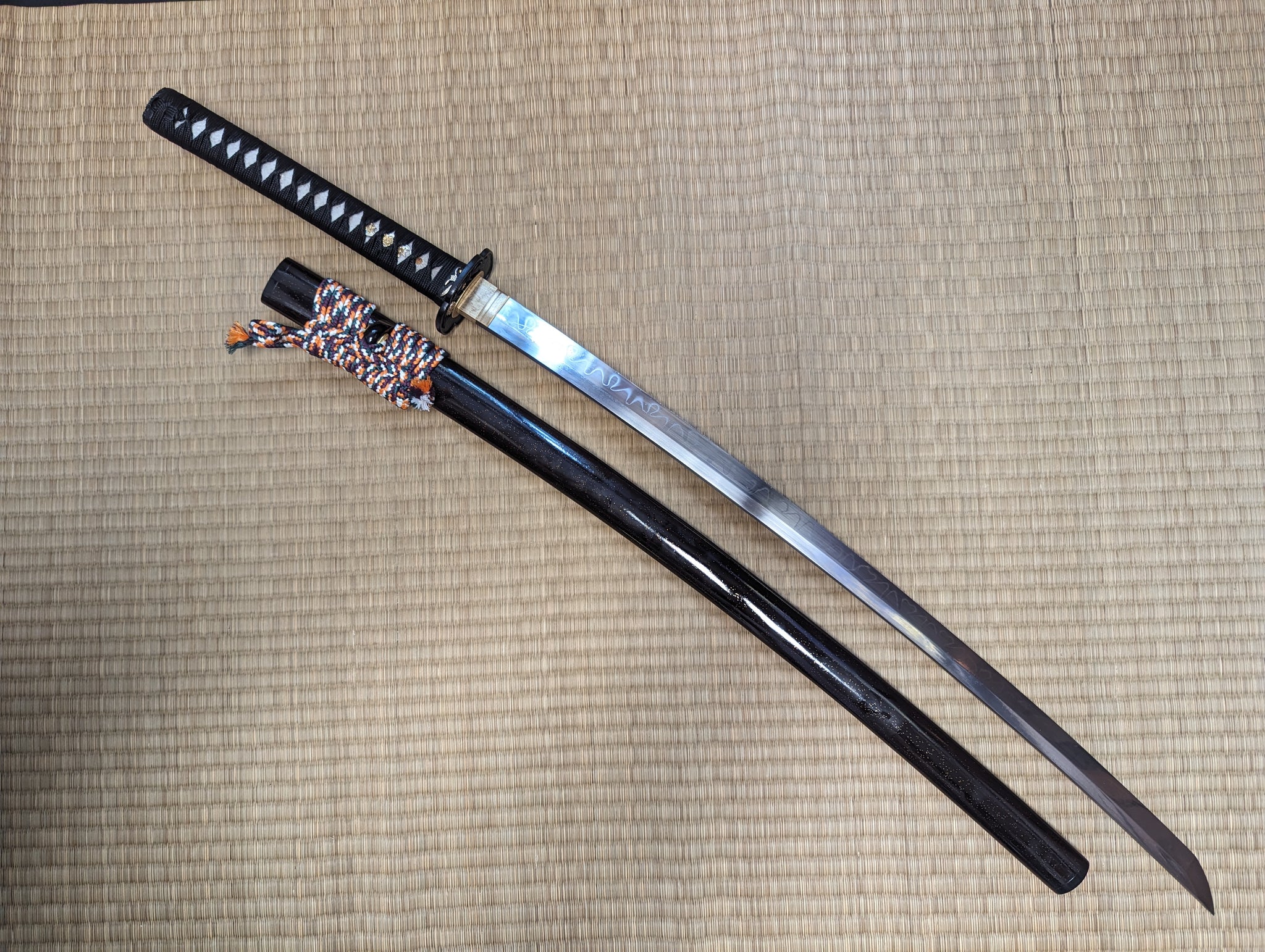 Moritaka Surgical Katana - Crimson Chrysanthemum- L6 clay tempered