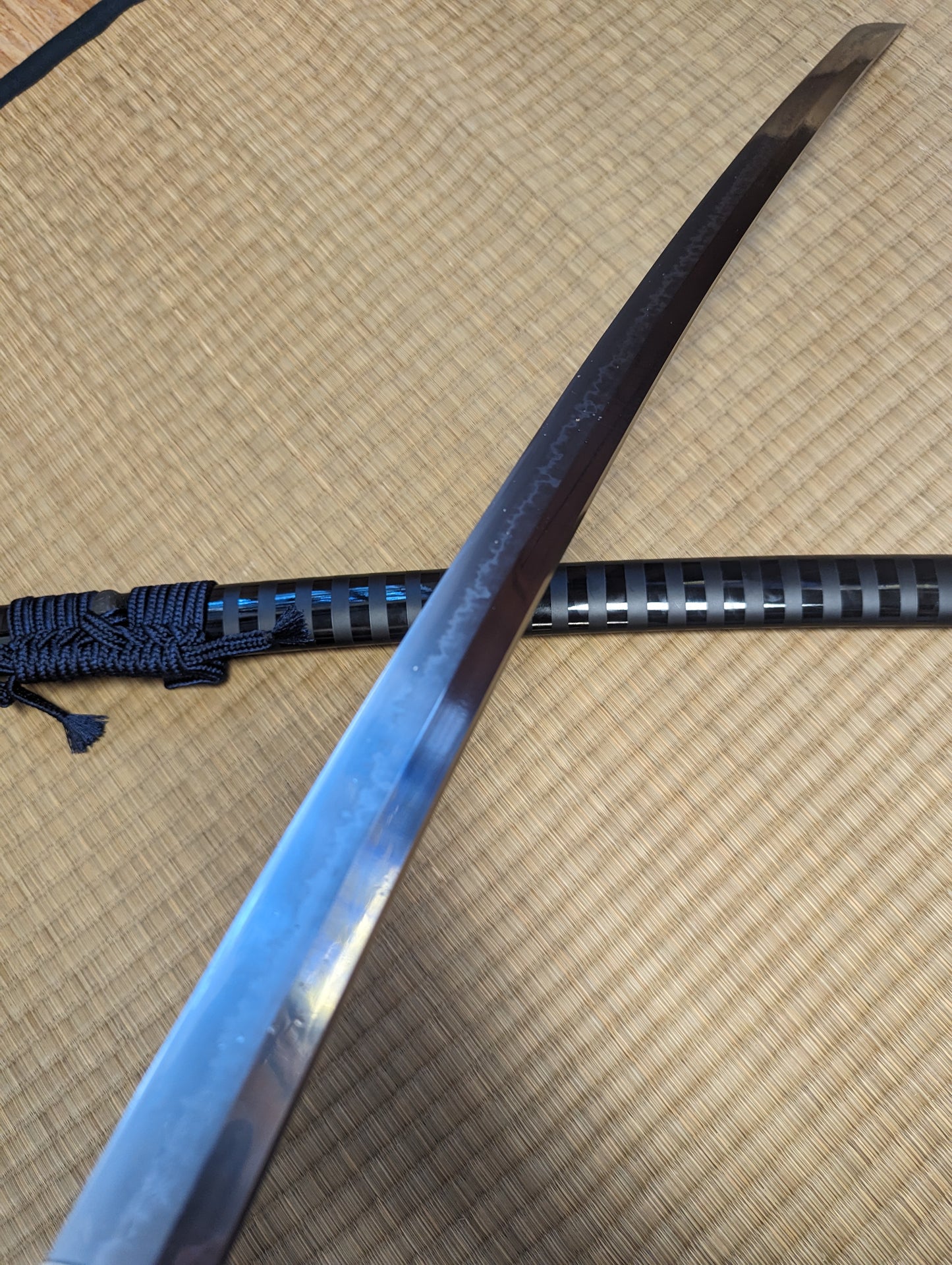 Moritaka Katana - Blue Wave - L6 clay tempered