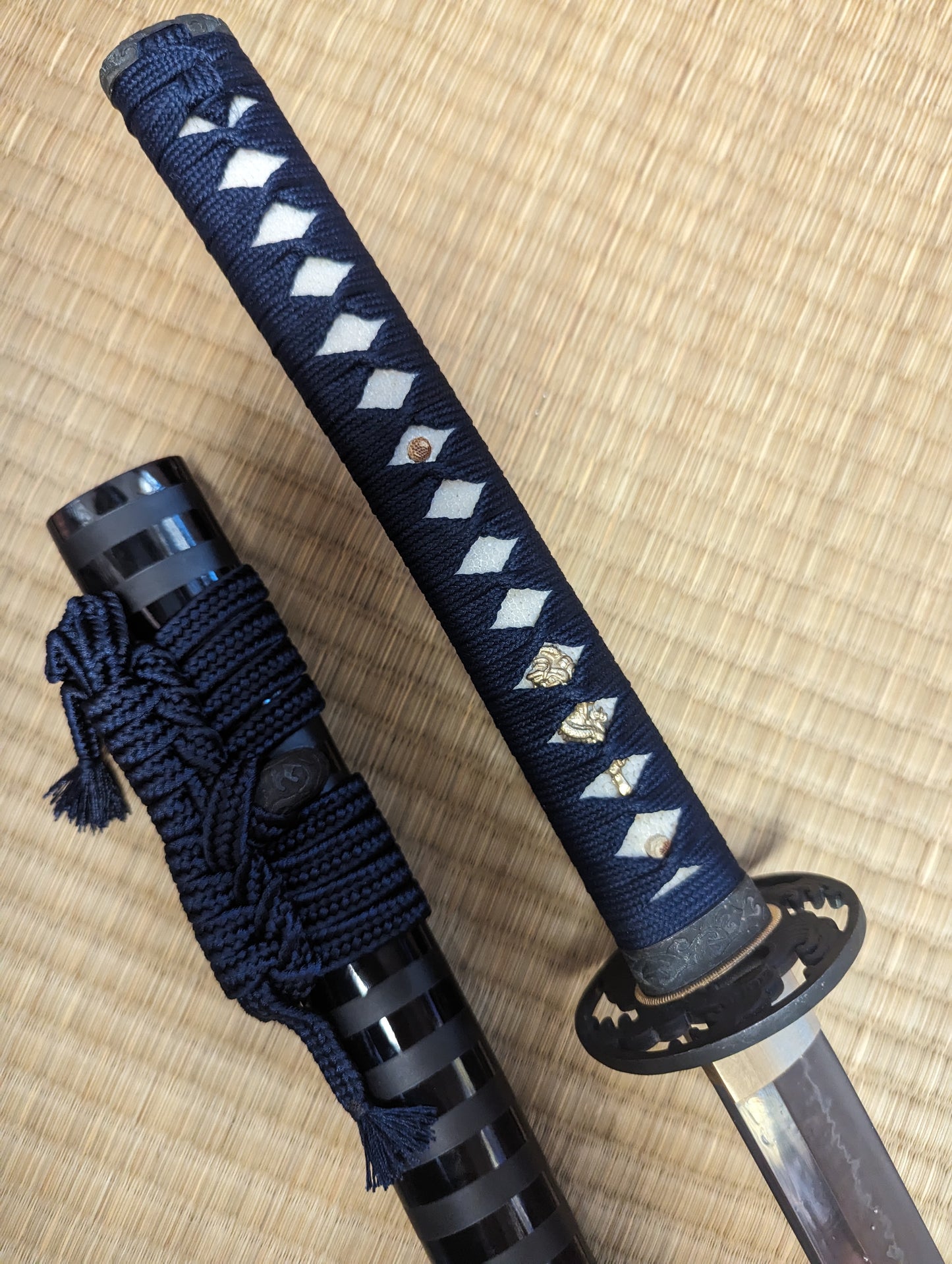 Moritaka Katana - Blue Wave - L6 clay tempered