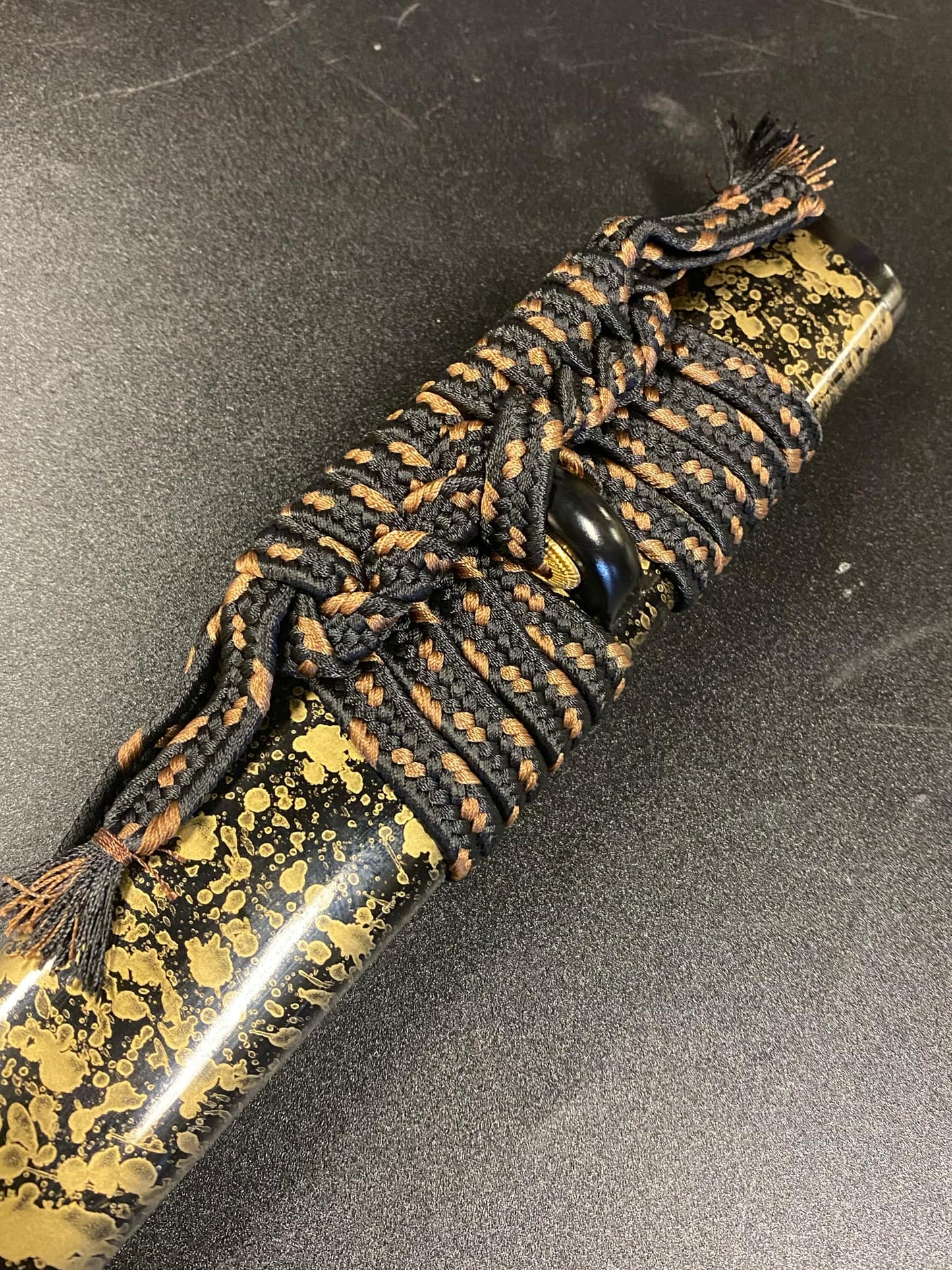 Bohihyu Katana - Gold Kaleidescope - Folded Steel, clay tempered