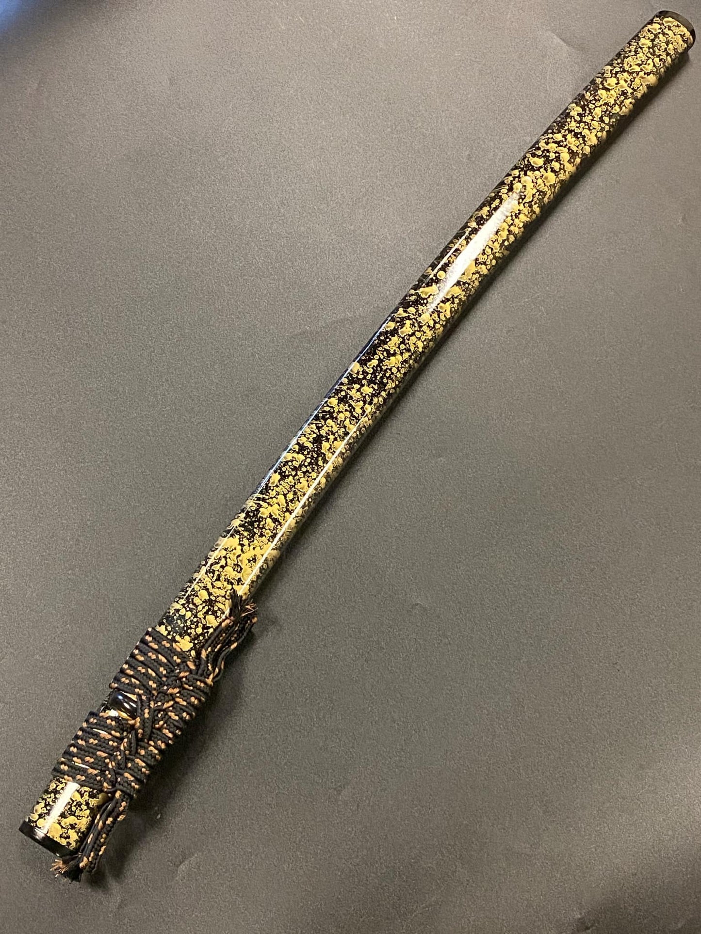 Bohihyu Katana - Gold Kaleidescope - Folded Steel, clay tempered