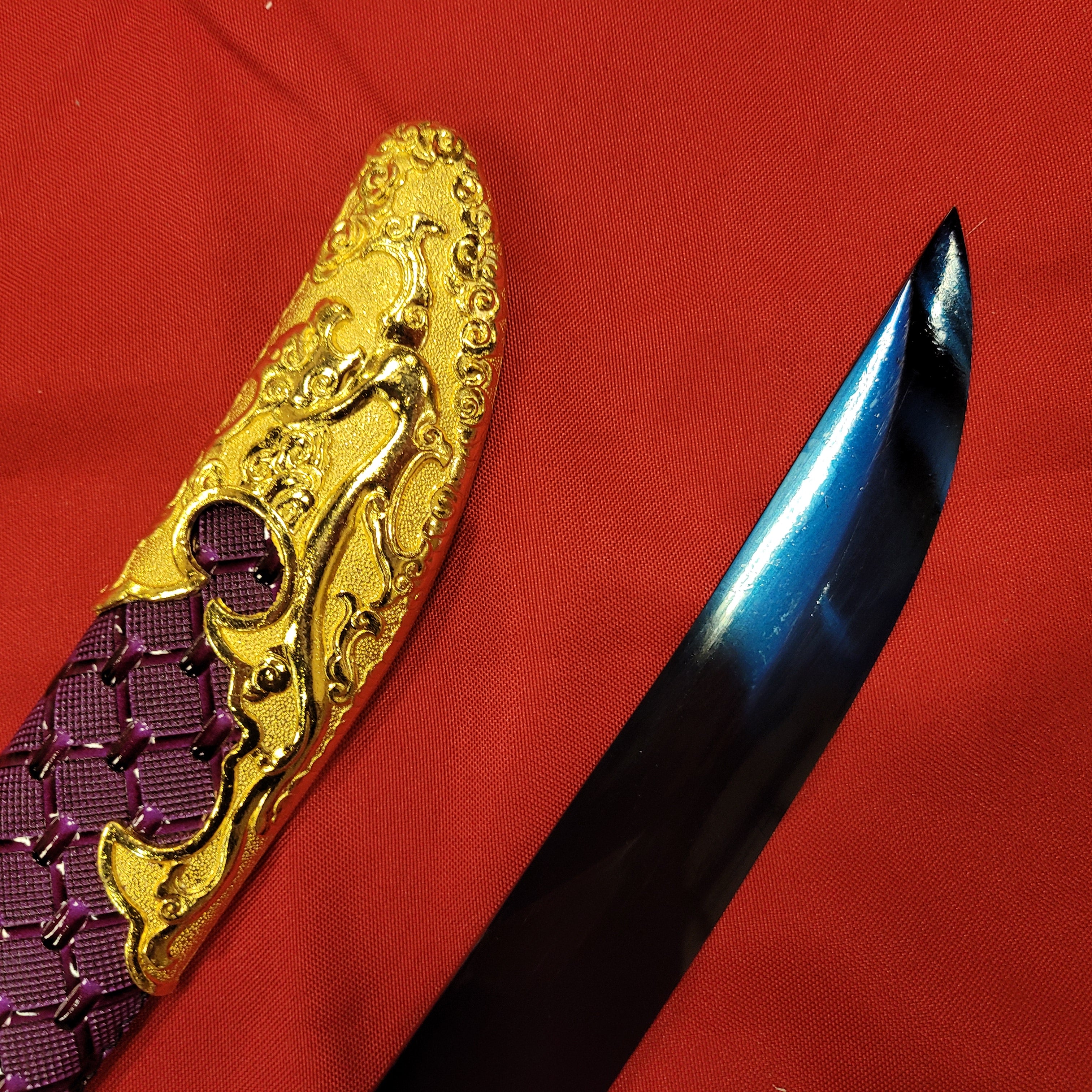Dao, Blue Manganese Steel, Plum Blossom Theme