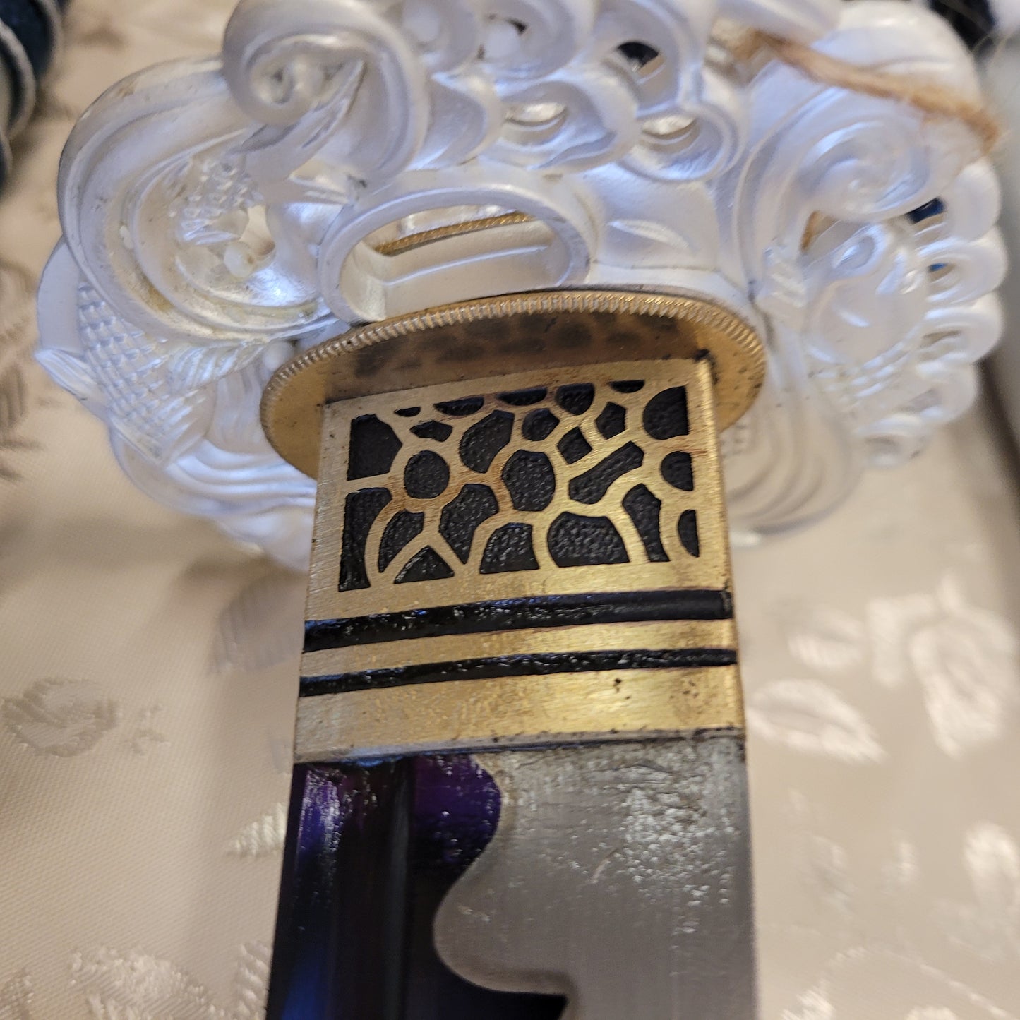 2-Sword Set- Blue Wave Carbon Steel, Carp Theme