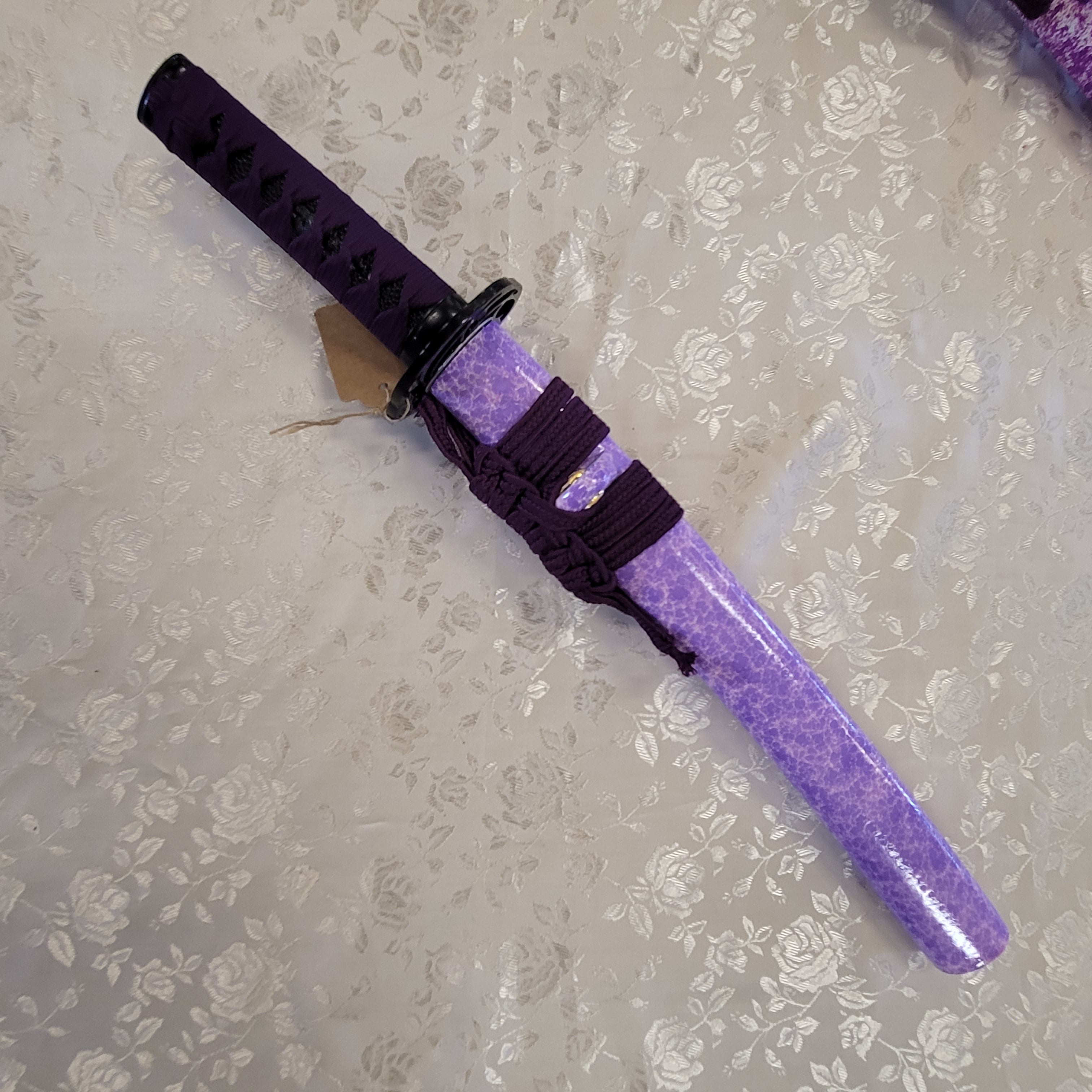 MADE TO ORDER Phoenix Armory Tanto - Purple Cherry - red and blue twisted Damascus