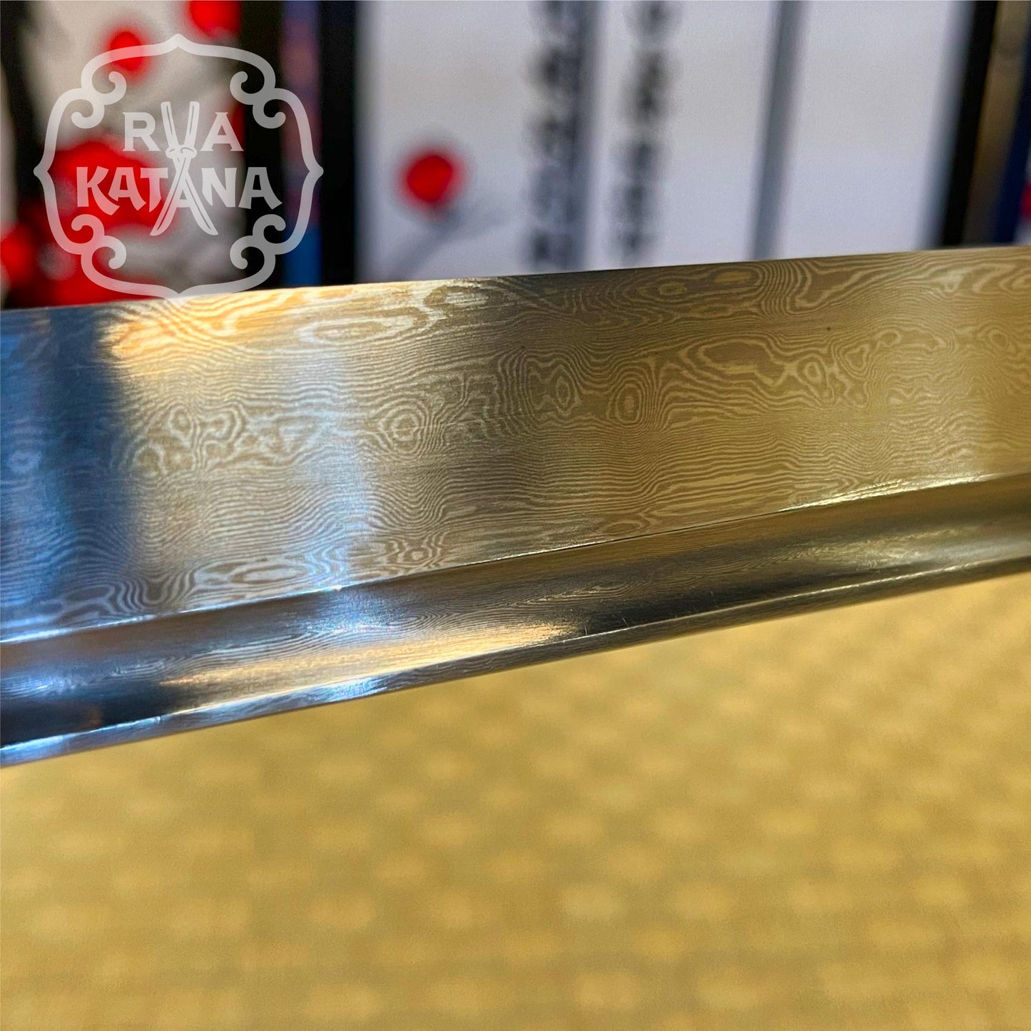 Dragonspring Forge Katana Wakizashi 2-Sword Daishou - Oni Damascus Daisho - Damascus Steel