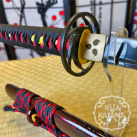 Dragonspring Katana - Red Cyclone - 1060 Steel