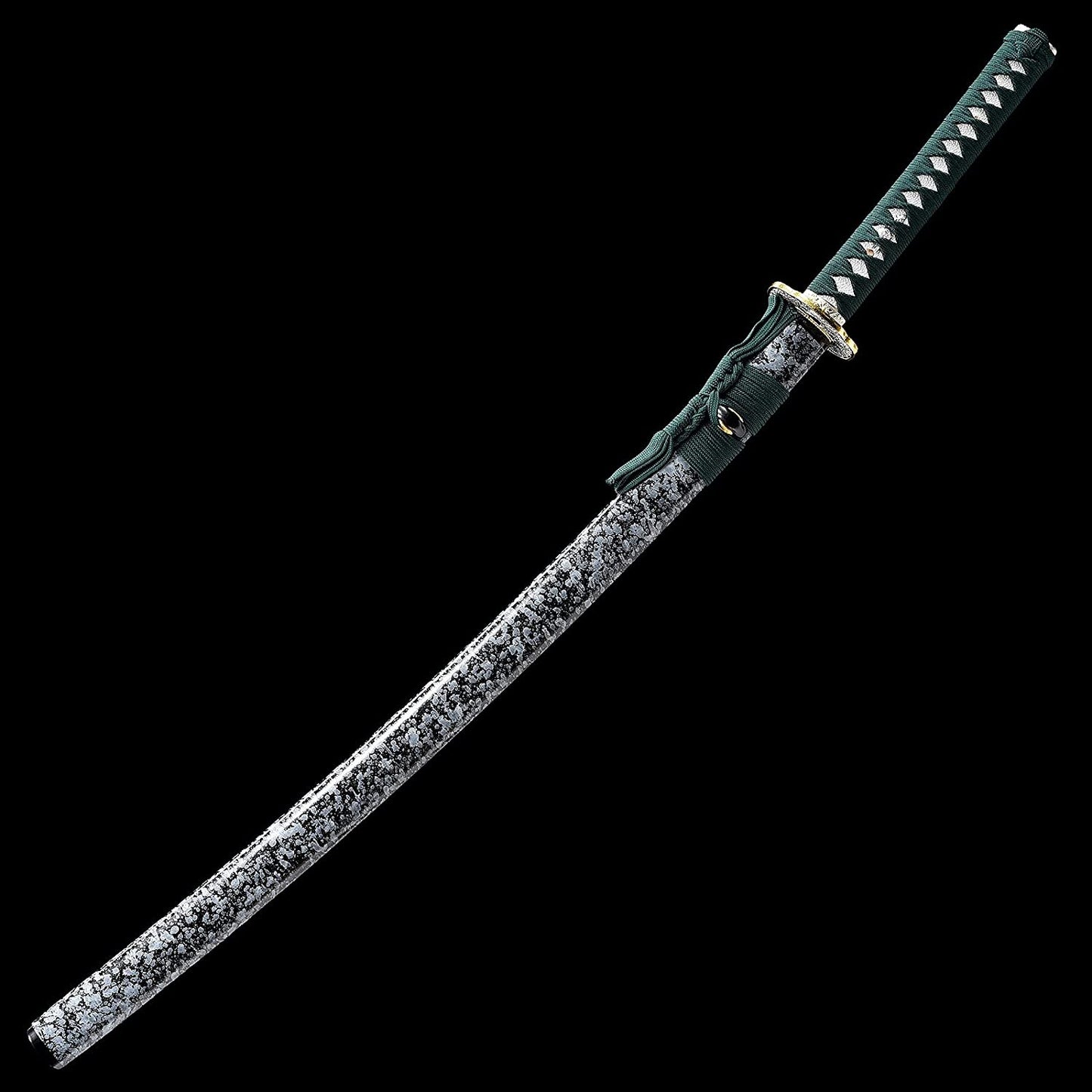 Dragonspring Katana -  Thousand Chrysanthemum - T10 Clay Tempered Steel