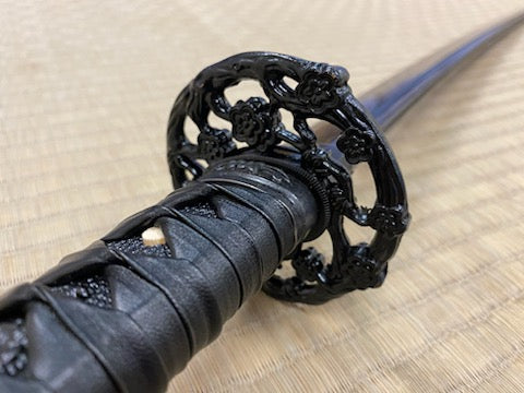 Dragonspring Forge Katana - Death Plum, Black T10 Steel