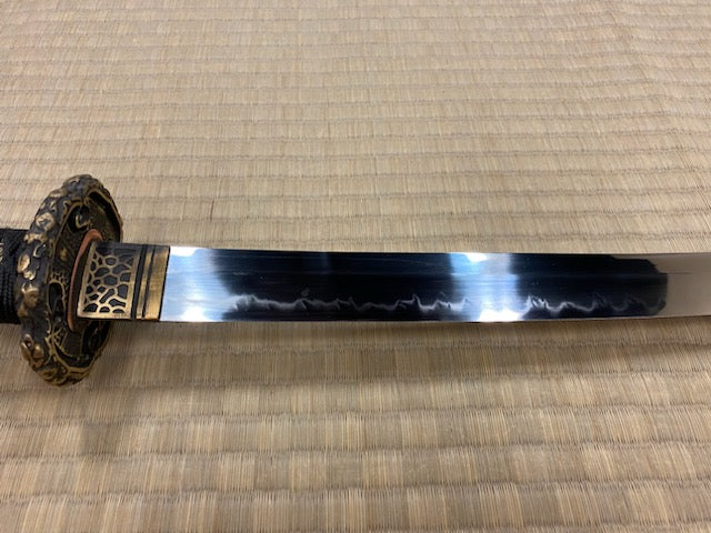 Military Saber - T10 Steel, Clay Tempered, Chrysanthemum Blossom Theme