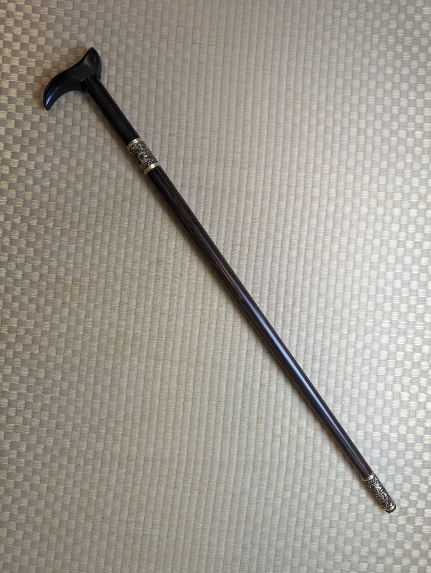 Cane Sword, Brass fittings