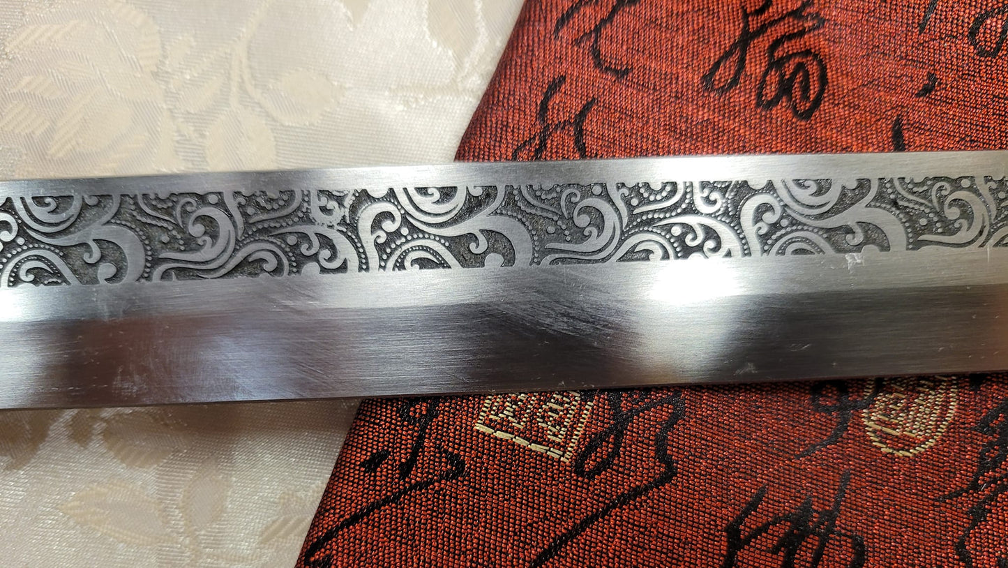 Dao, Etched Manganese Steel