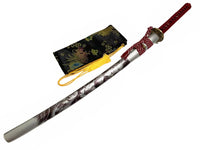 Katana, Red Spring Steel, Unokubi shape, Geisha (Oiran) theme