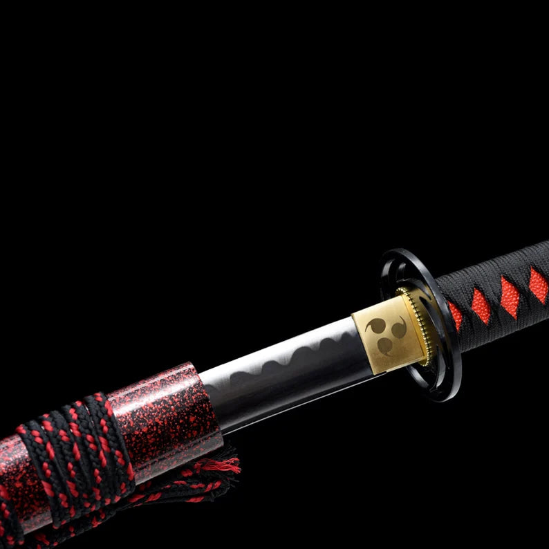 Dragonspring Katana - Red Cyclone - 1060 Steel