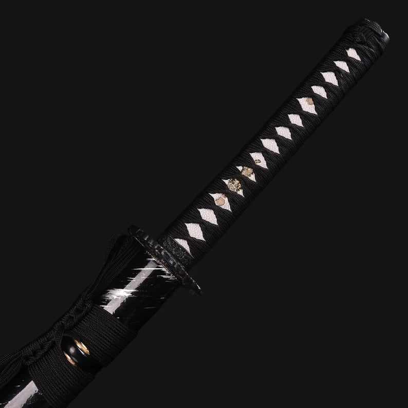 Dragonspring Forge Katana Wakizashi 2-sword Daisho - Sea Dragon - T10 Clay-Tempered