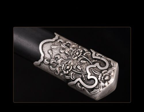 Jian, Tang Damascus Blade, Peony Fittings